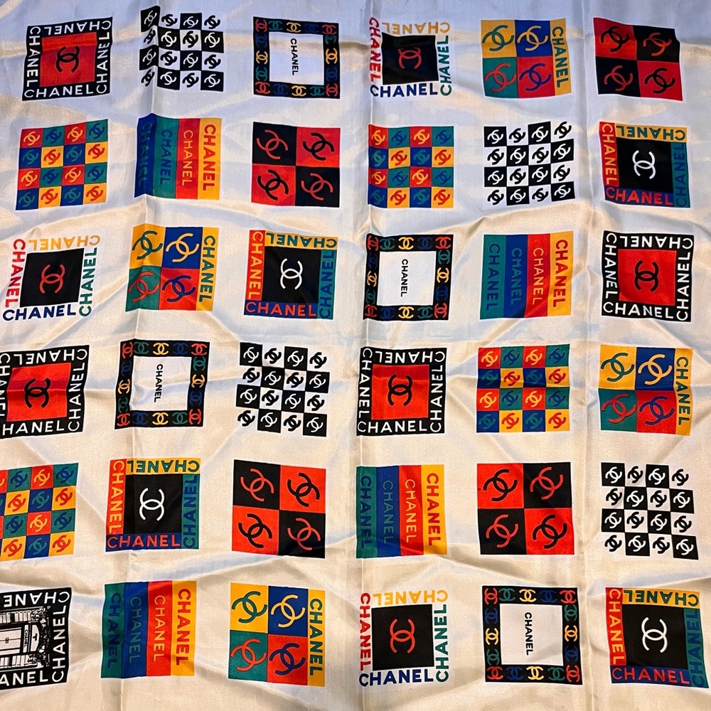 Chanel Multicolor Patterned square scarf - image 2